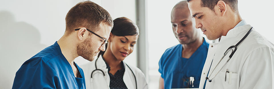 Doctors chatting